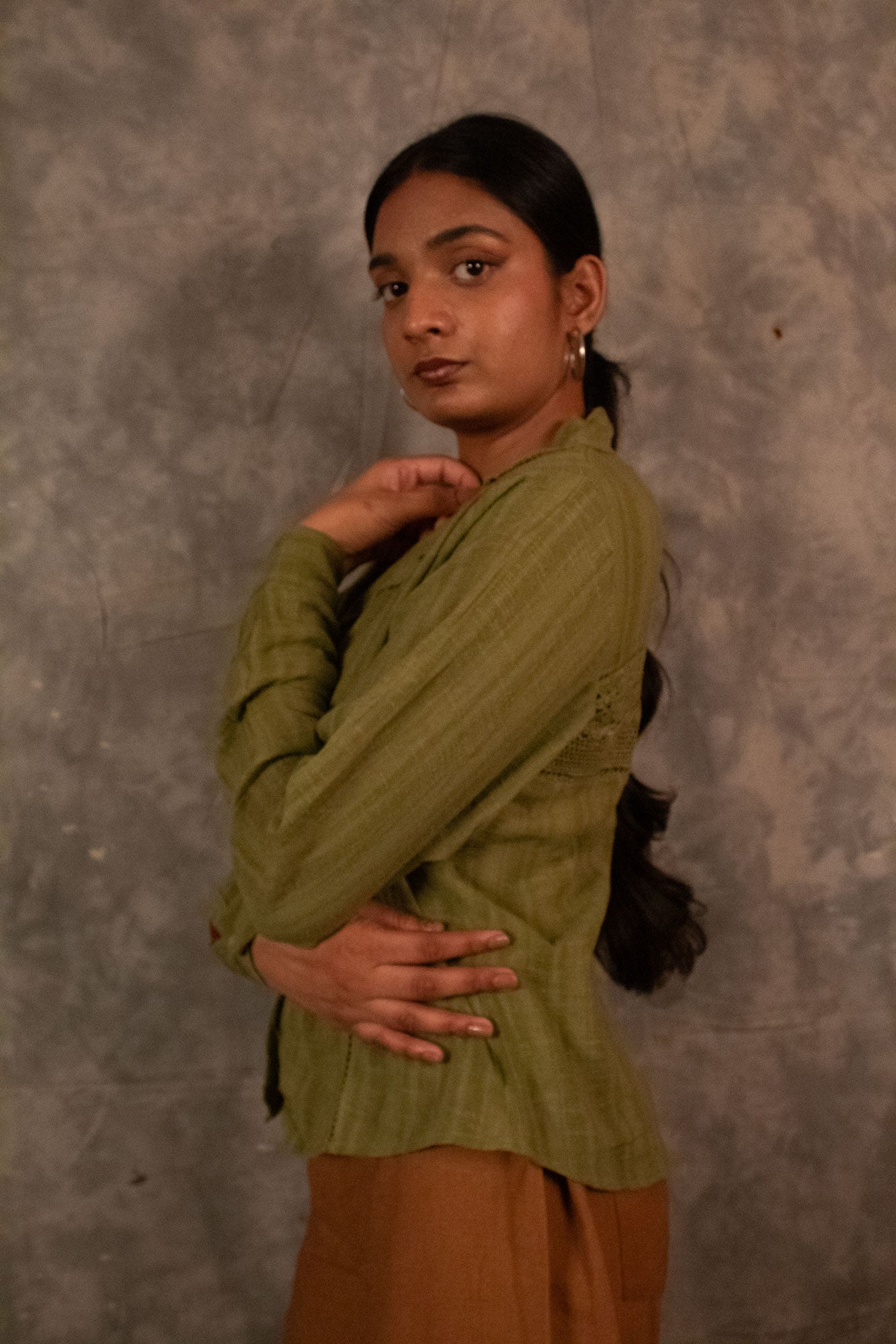 Lapel Shirt - Henna TheKefiHouse