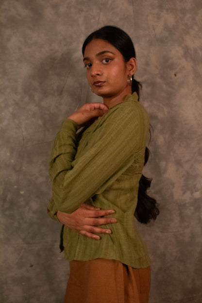 Lapel Shirt - Henna TheKefiHouse