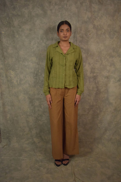 Lapel Shirt - Henna TheKefiHouse