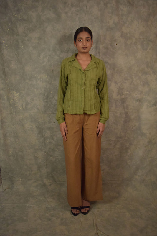 Lapel Shirt - Henna TheKefiHouse