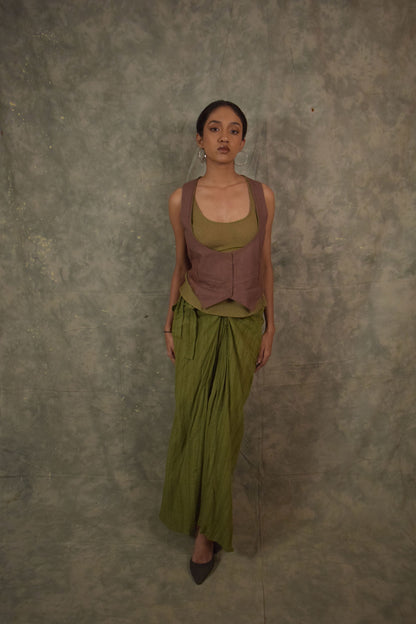 Antaria wrap skirt - Henna TheKefiHouse