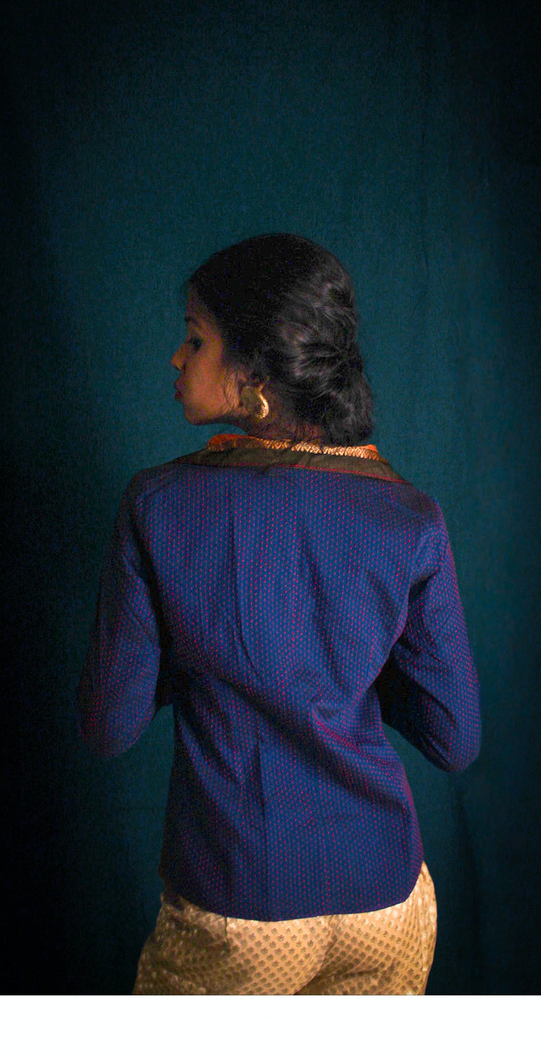 Ira Jacket - Black/Royal Blue TheKefiHouse