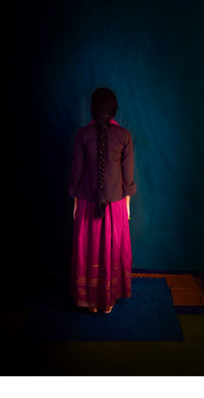 Ira Jacket - Wine/Black TheKefiHouse