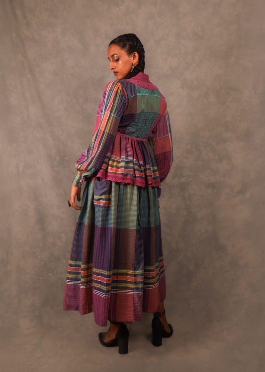 Kefi Swirl Top - Multi Check TheKefiHouse