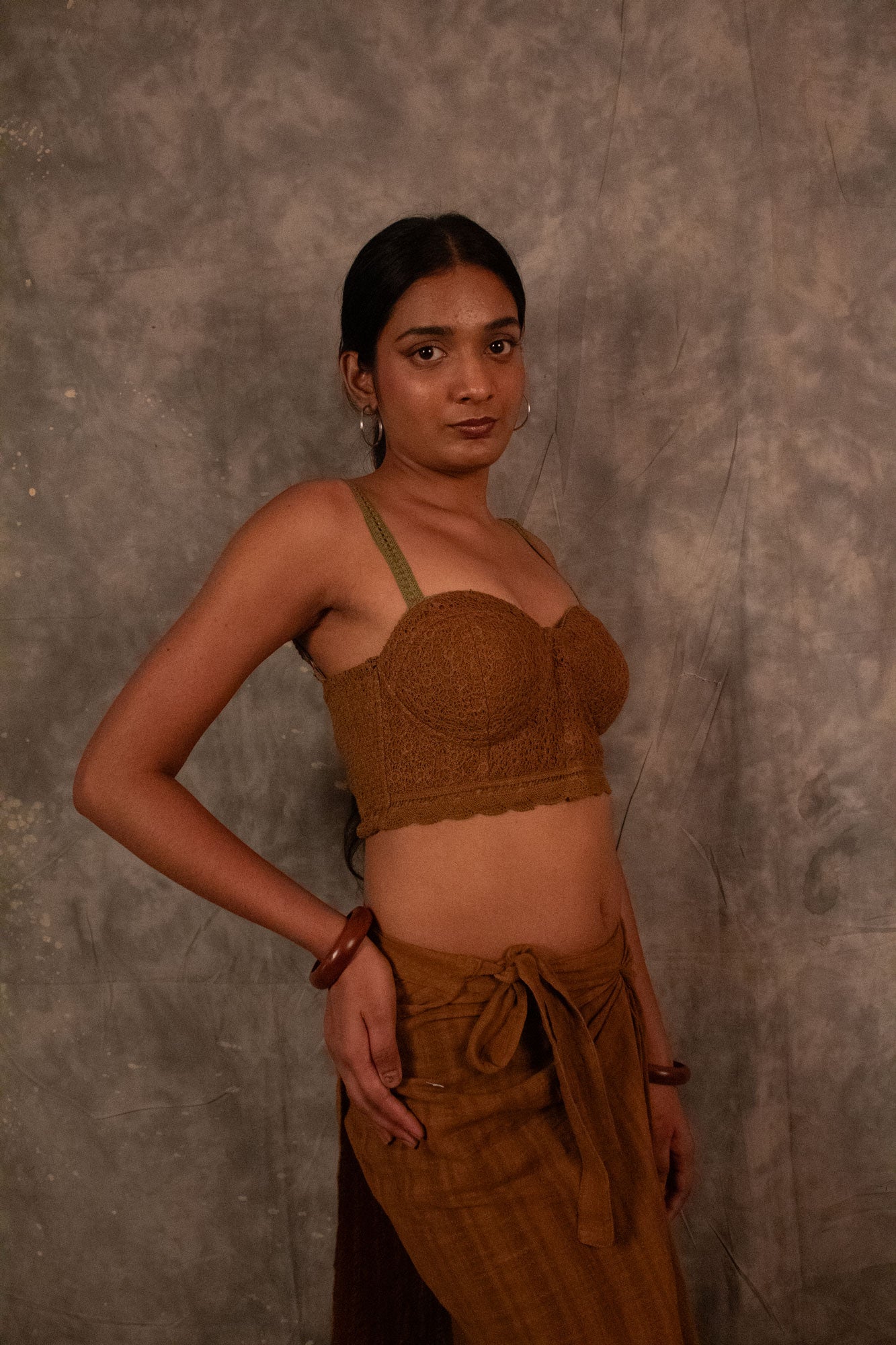 Lace Choli Top - Pine TheKefiHouse