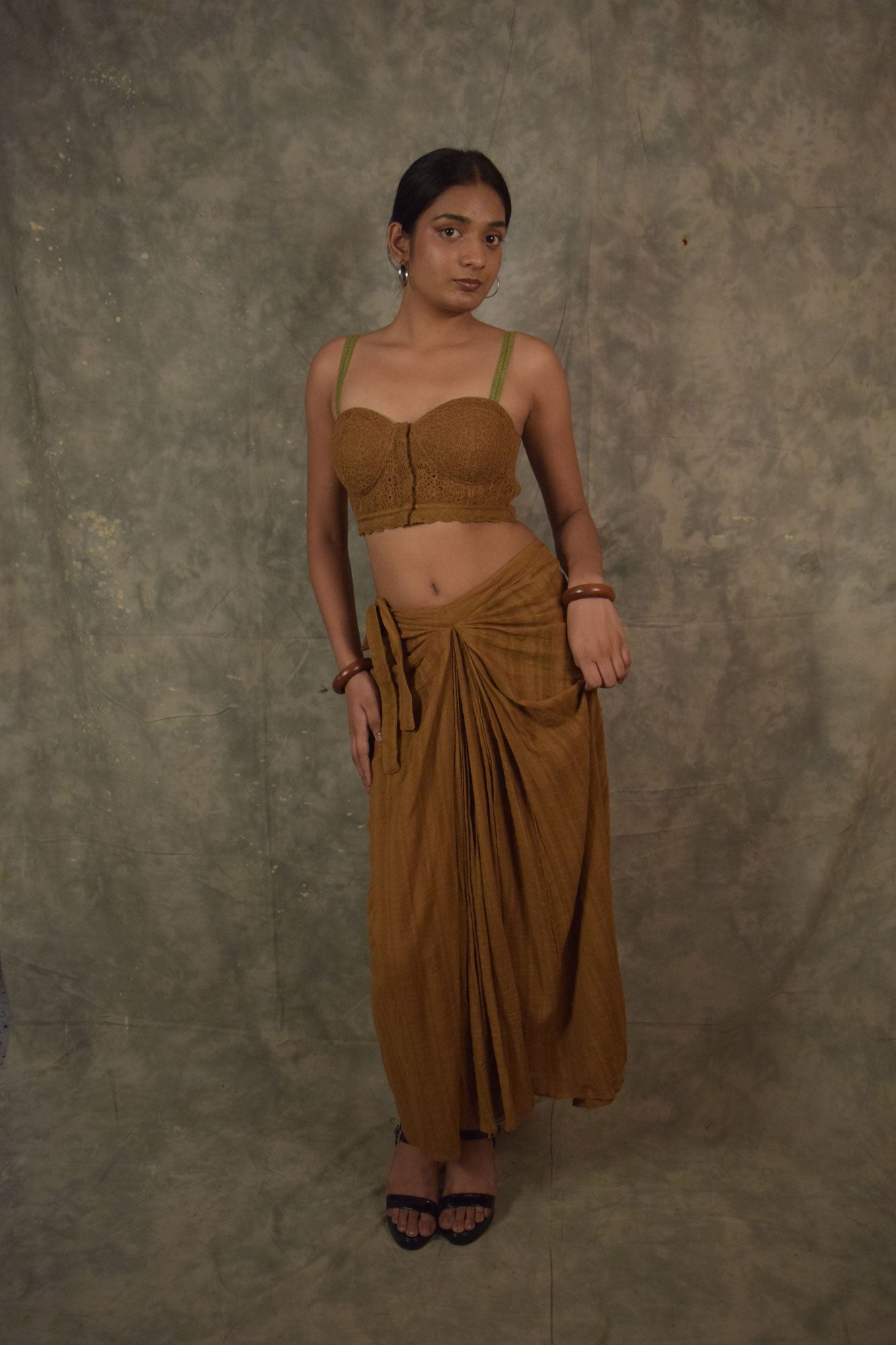 Lace Choli Top - Pine TheKefiHouse