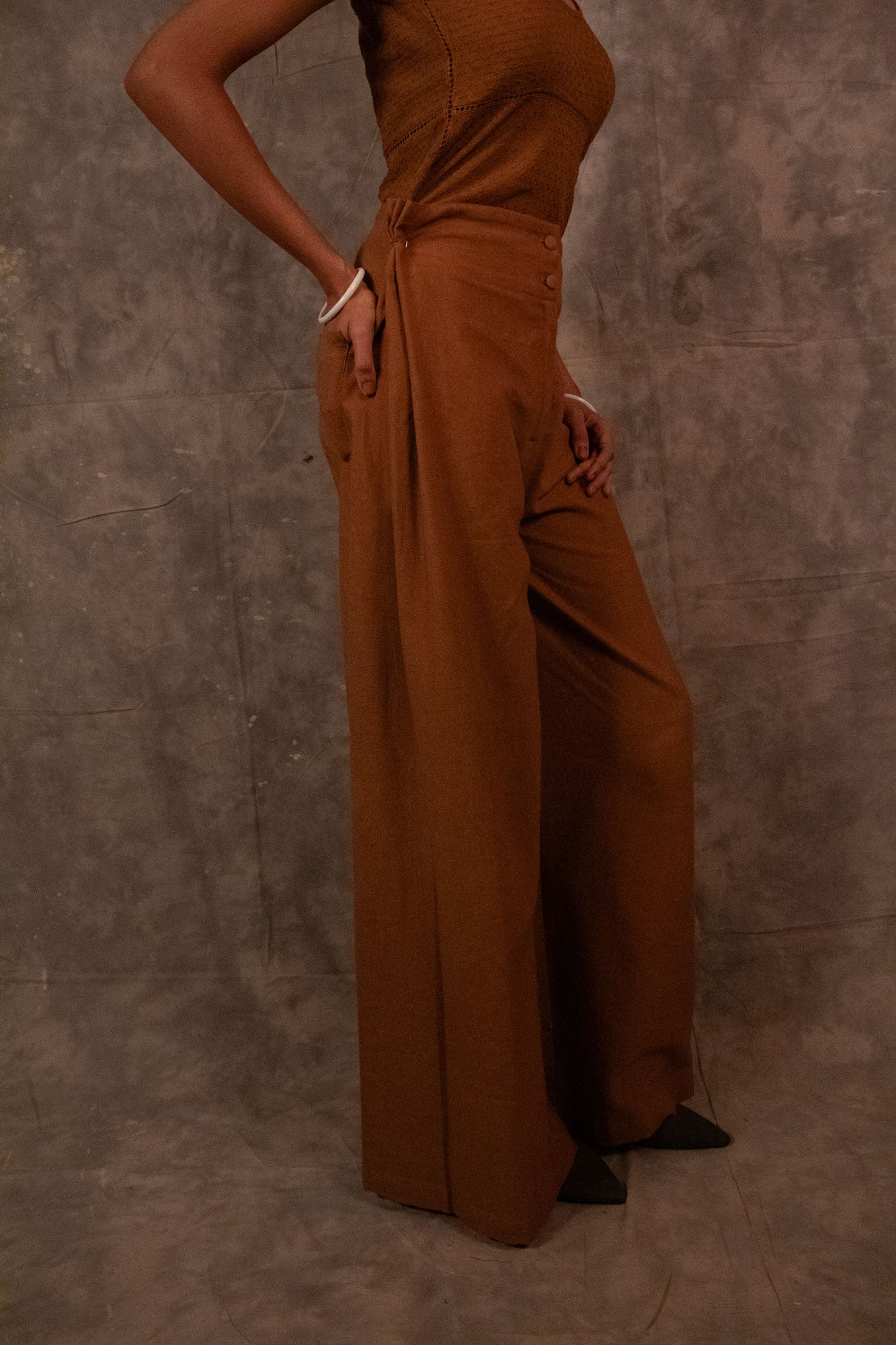 Gazzette Trousers - Pine TheKefiHouse
