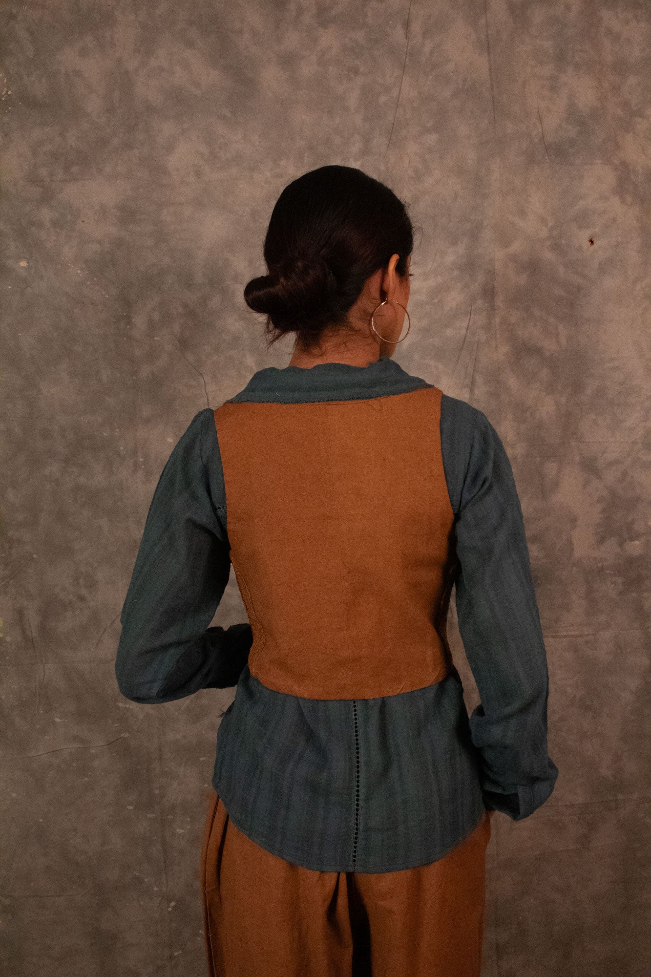 Reversible Jerkin - Pine/Lapiz TheKefiHouse