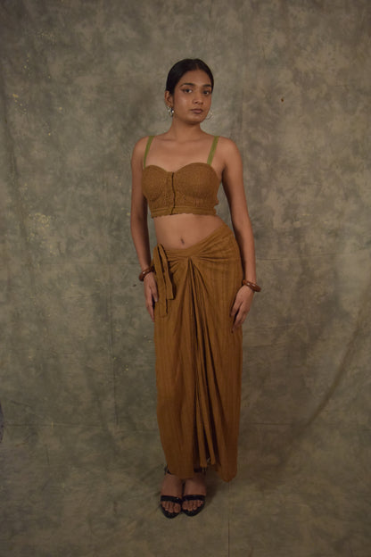 Antaria wrap skirt - Pine TheKefiHouse