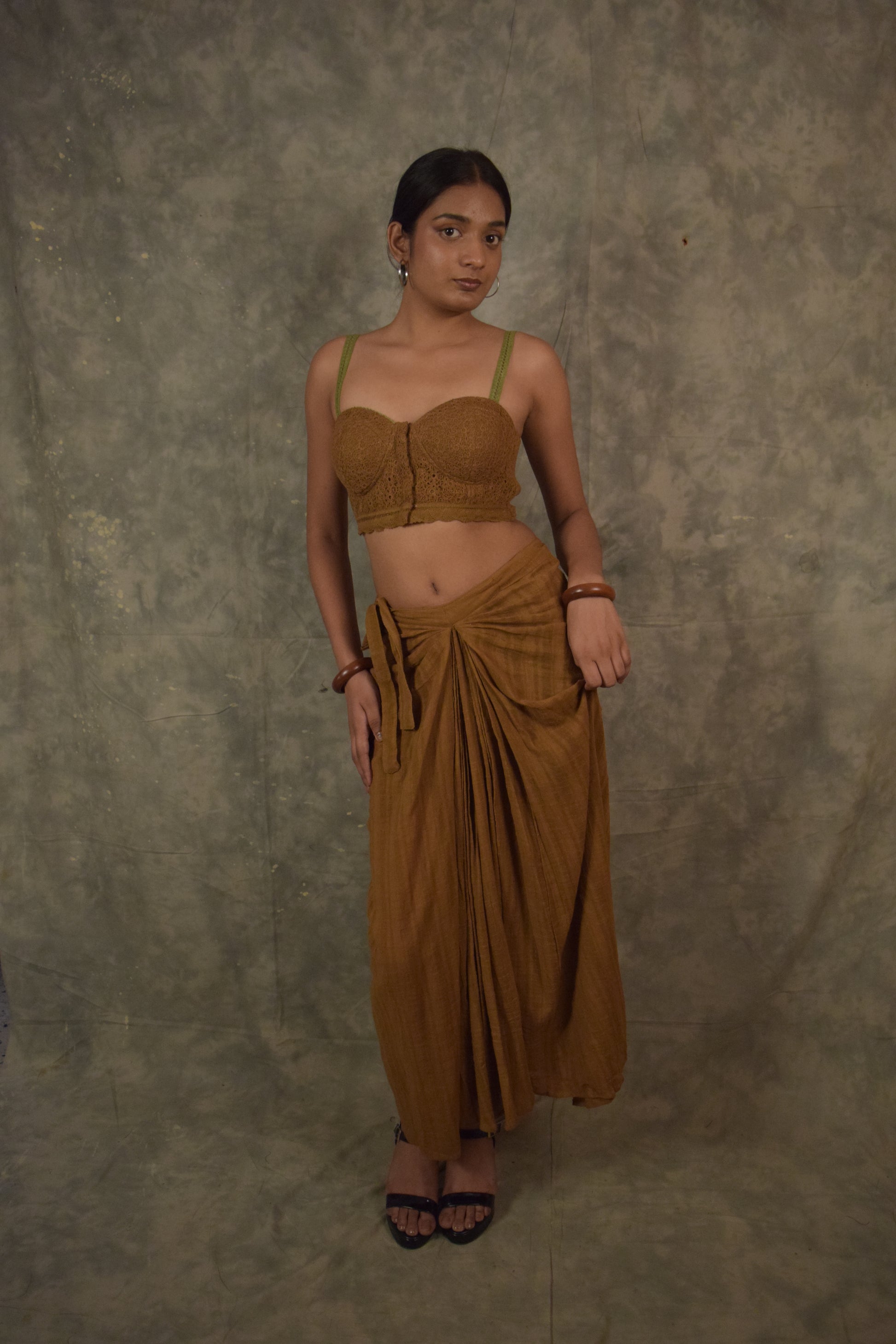 Antaria wrap skirt - Pine TheKefiHouse