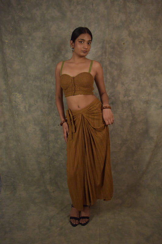 Antaria wrap skirt - Pine TheKefiHouse