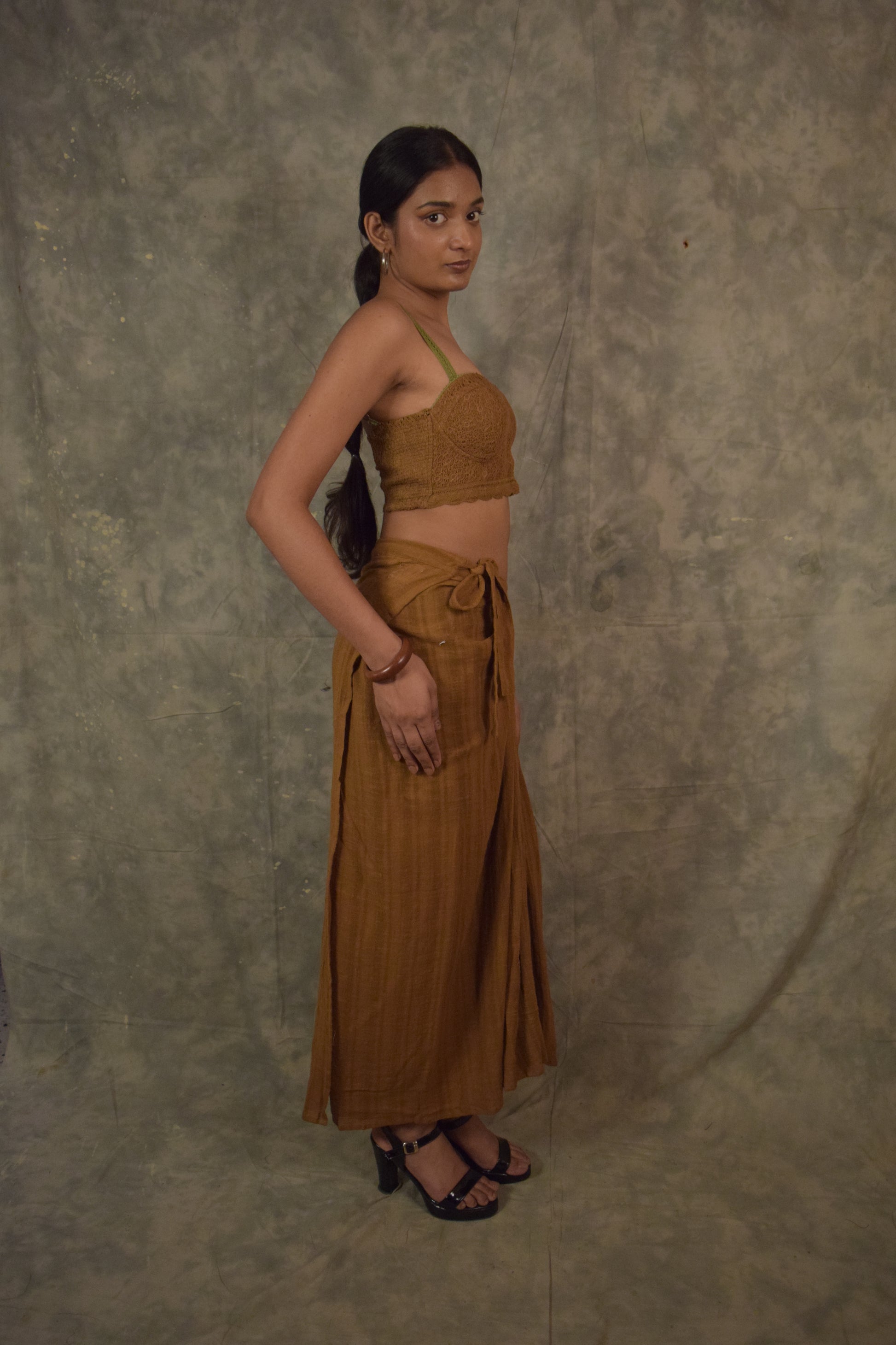 Antaria wrap skirt - Pine TheKefiHouse