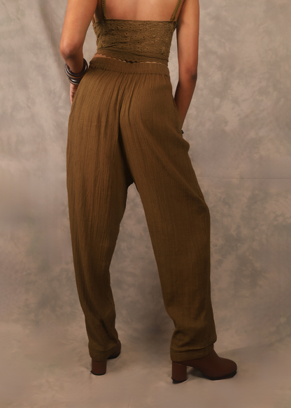 Kefi Pleated Pants - Pine TheKefiHouse