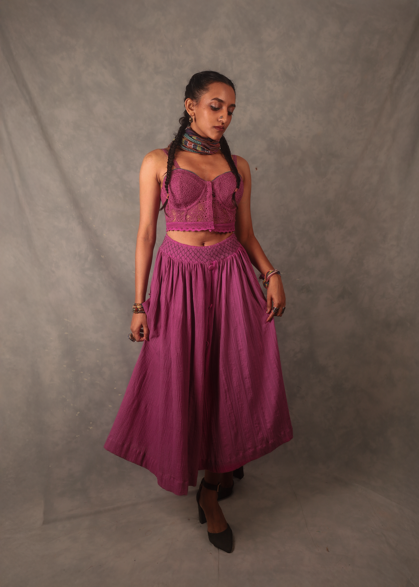 Veni Skirt - Antique Fuschia TheKefiHouse