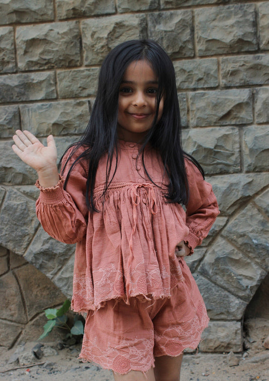 Swirl Top - Blush Pink TheKefiHouse