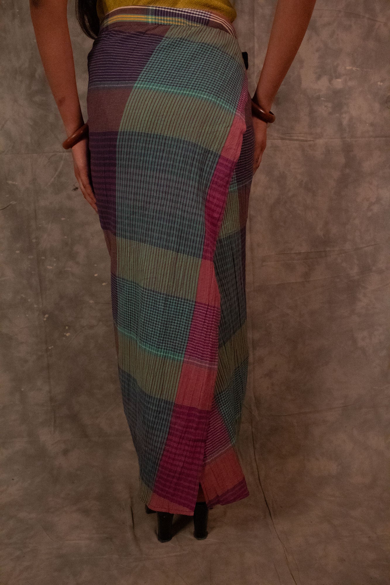 Antaria wrap skirt - Plaids TheKefiHouse