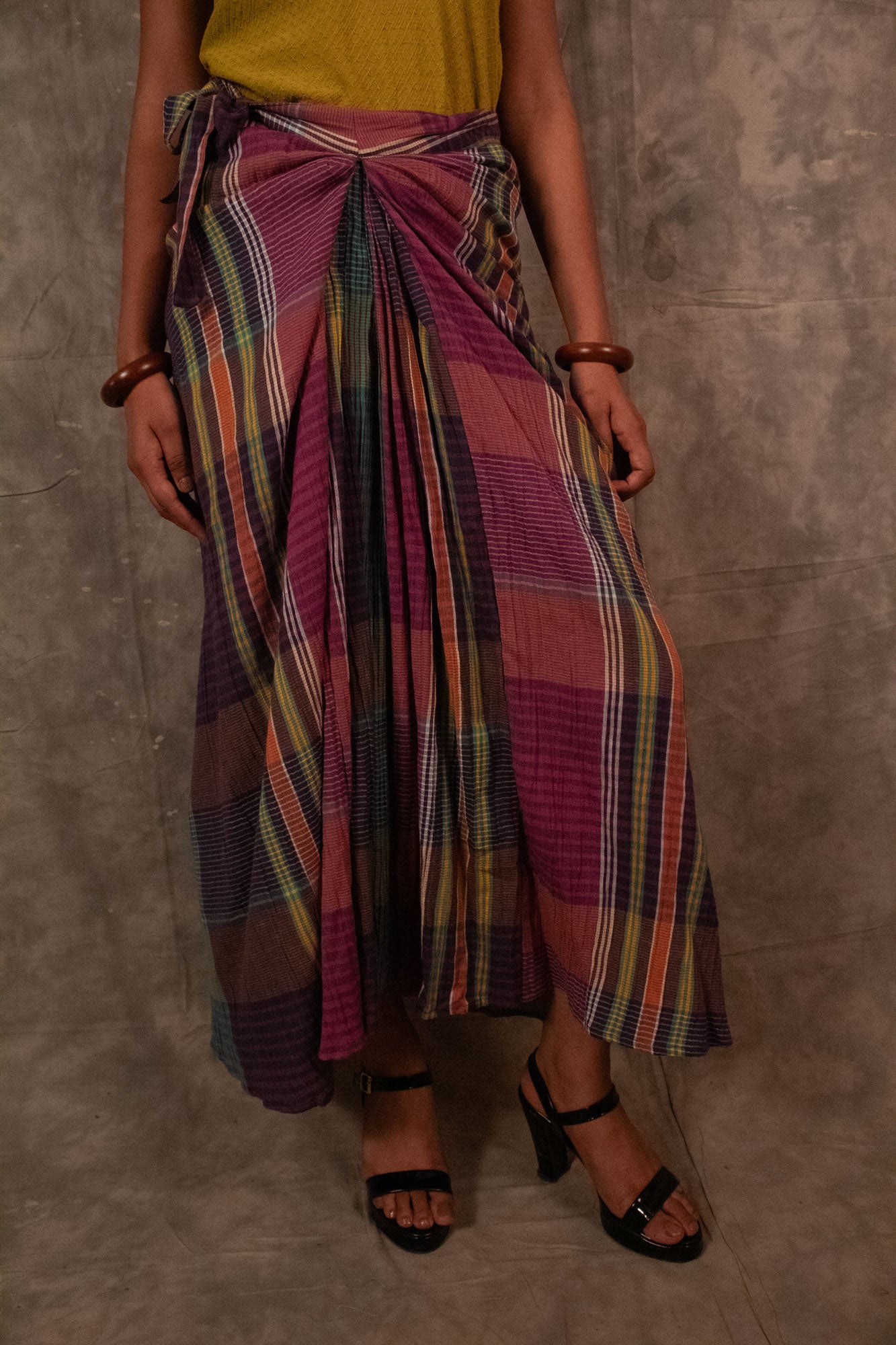 Antaria wrap skirt - Plaids TheKefiHouse