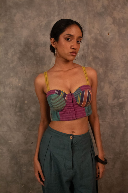Choli top -Plaids TheKefiHouse