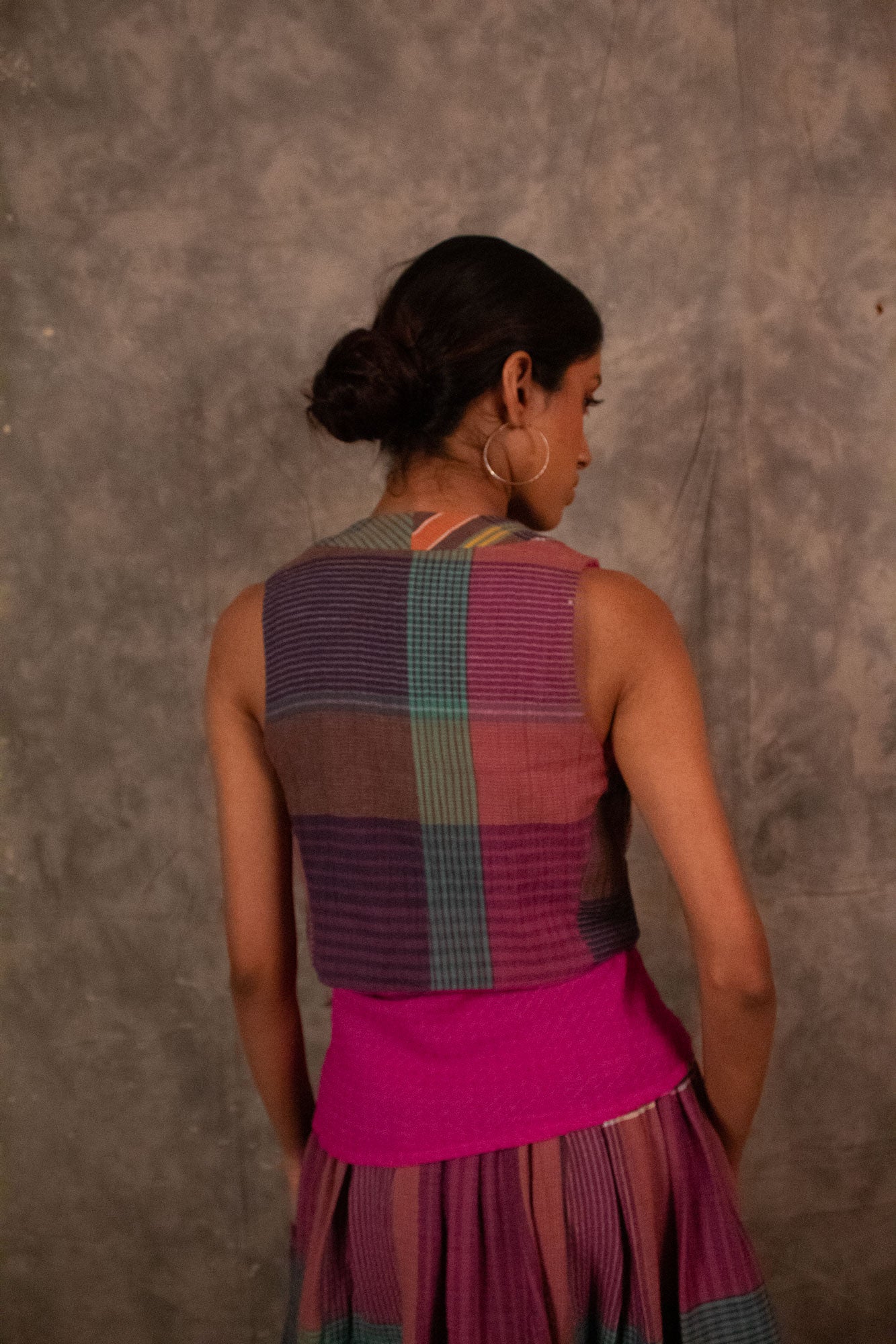 Reversible Jerkin -  Plaid TheKefiHouse