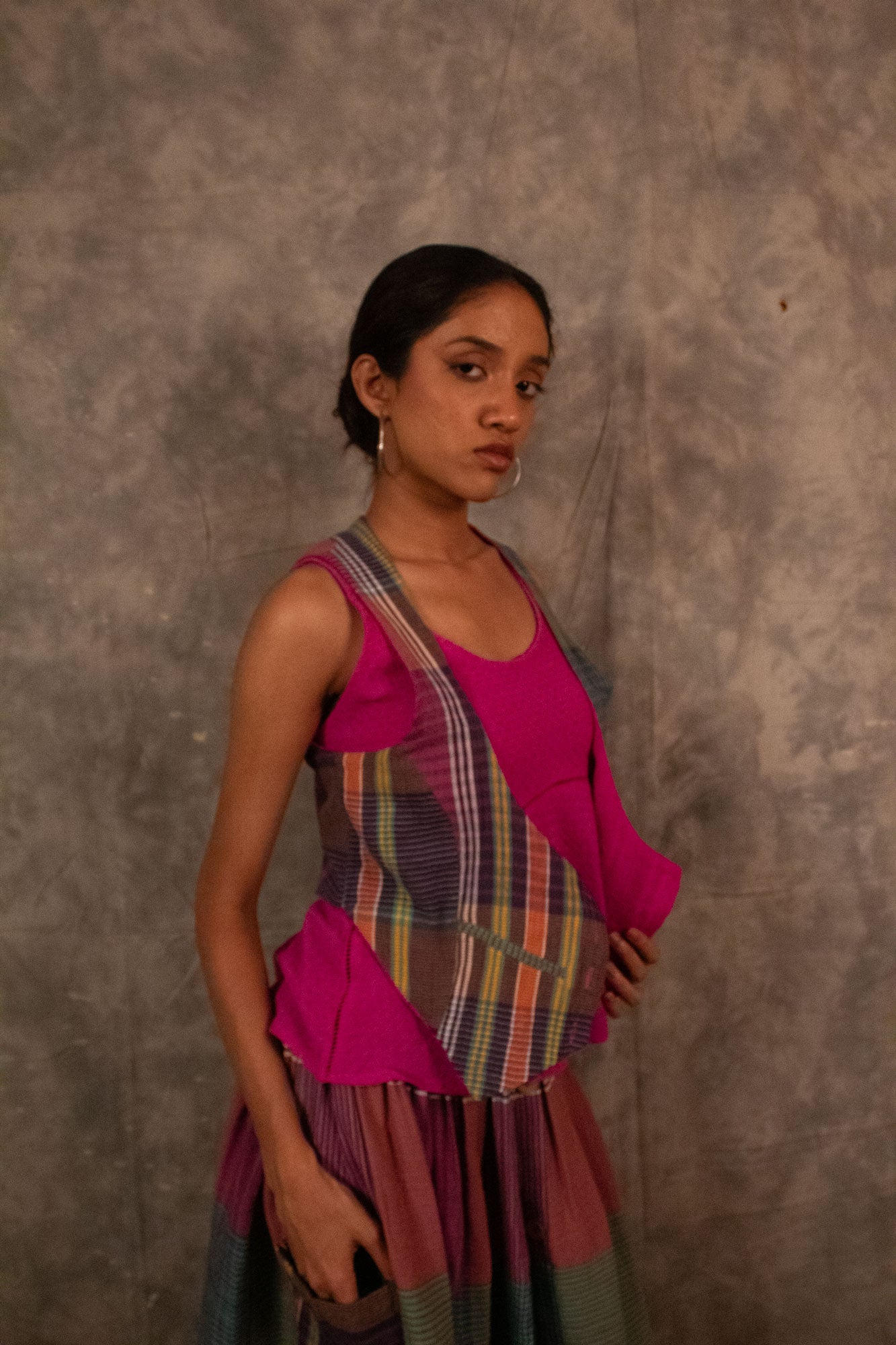 Reversible Jerkin -  Plaid TheKefiHouse