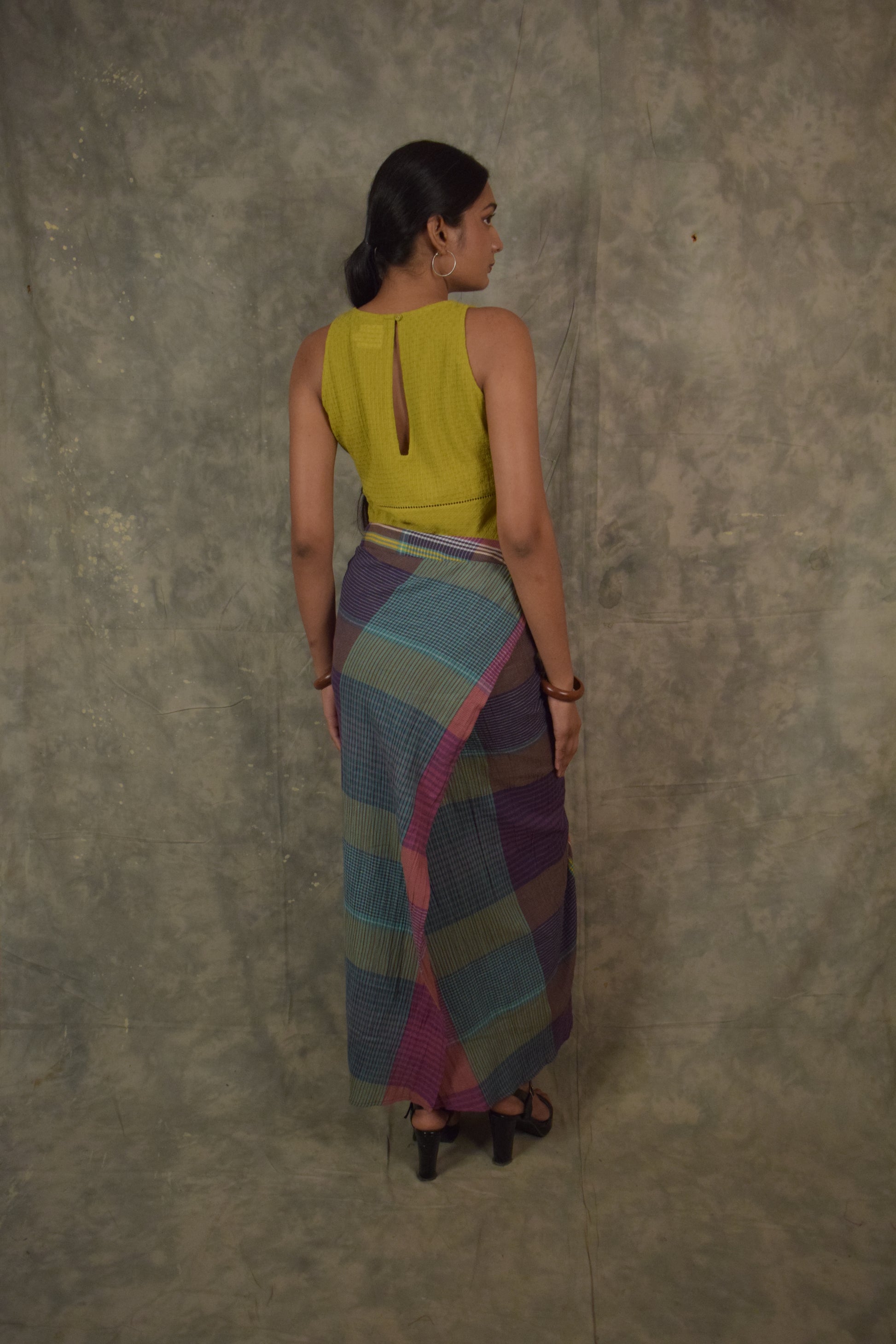 Antaria wrap skirt - Plaids TheKefiHouse