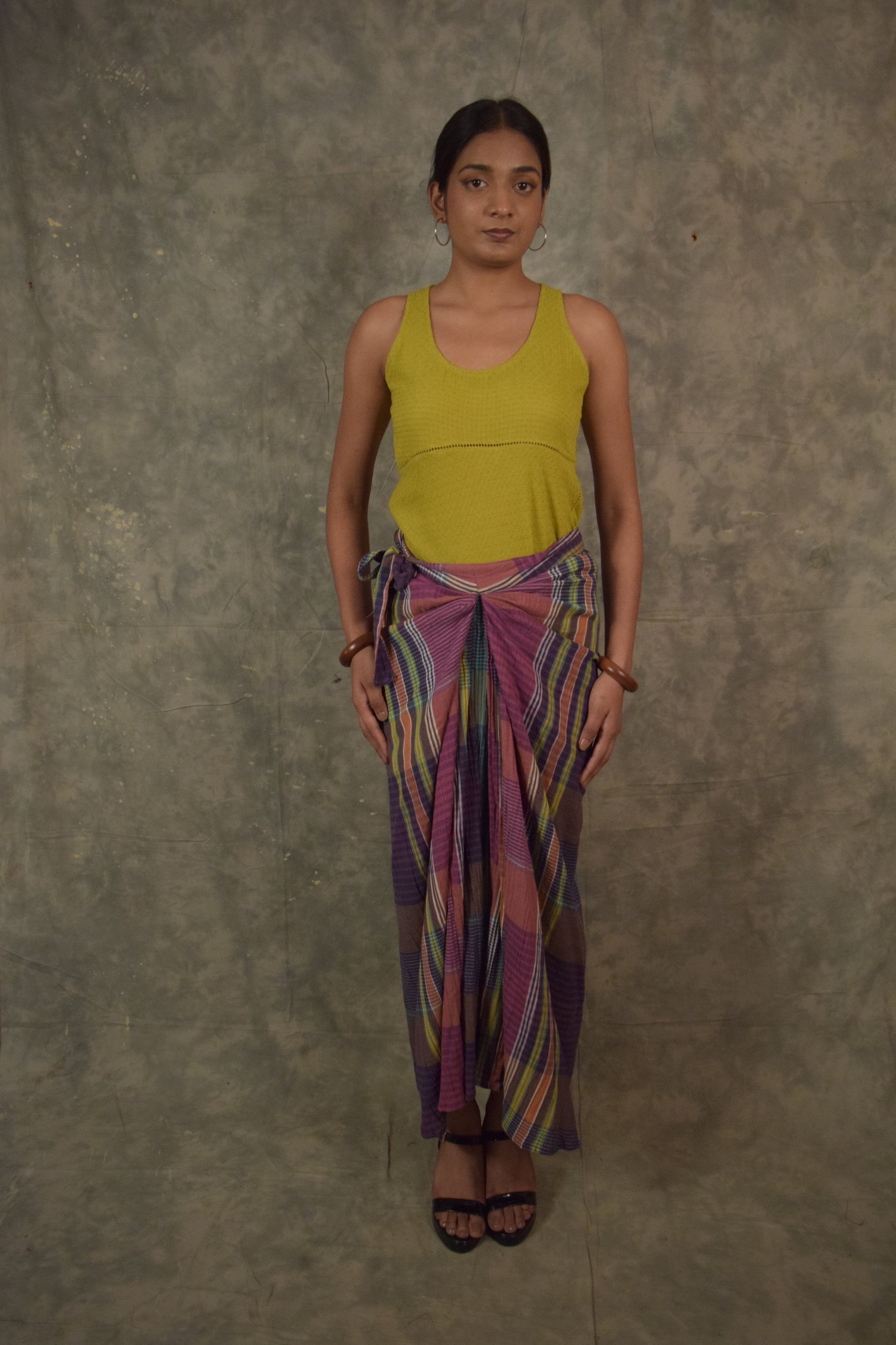 Antaria wrap skirt - Plaids TheKefiHouse