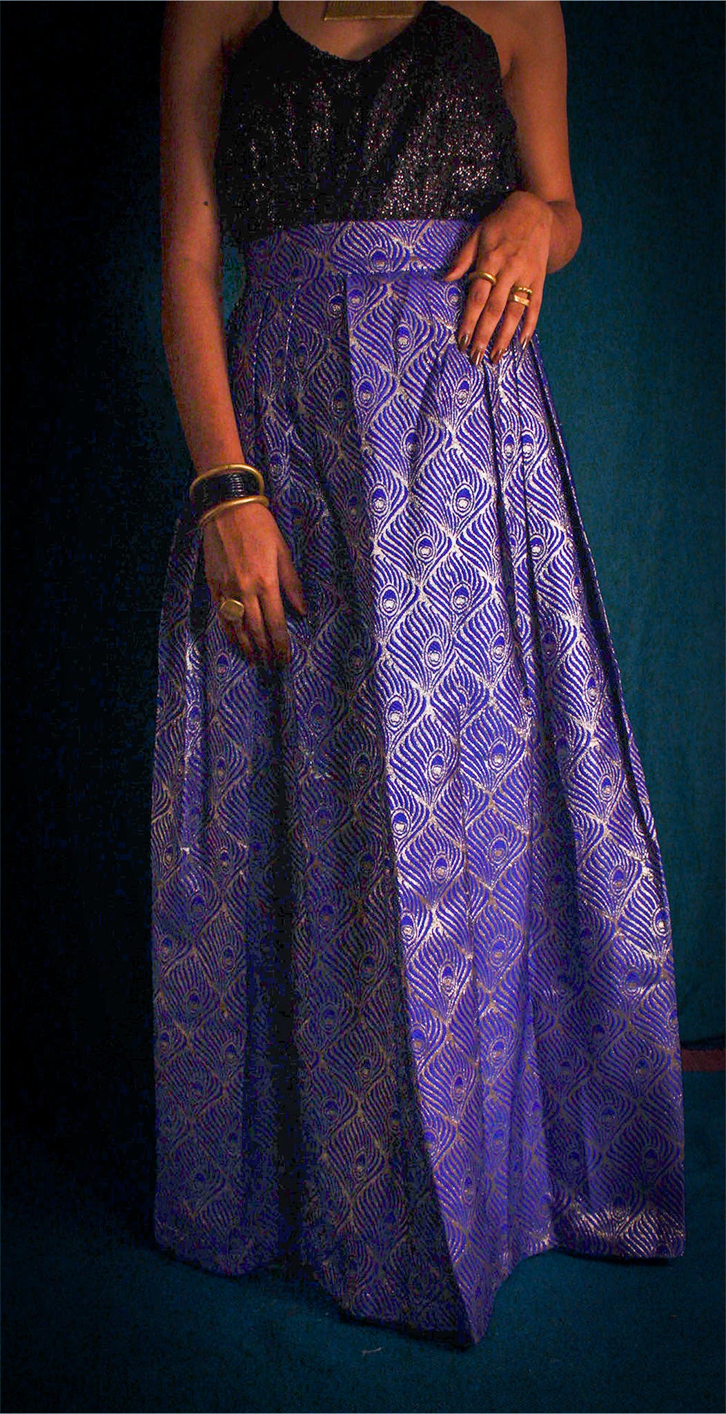 Raasini Skirt - Royal Blue TheKefiHouse
