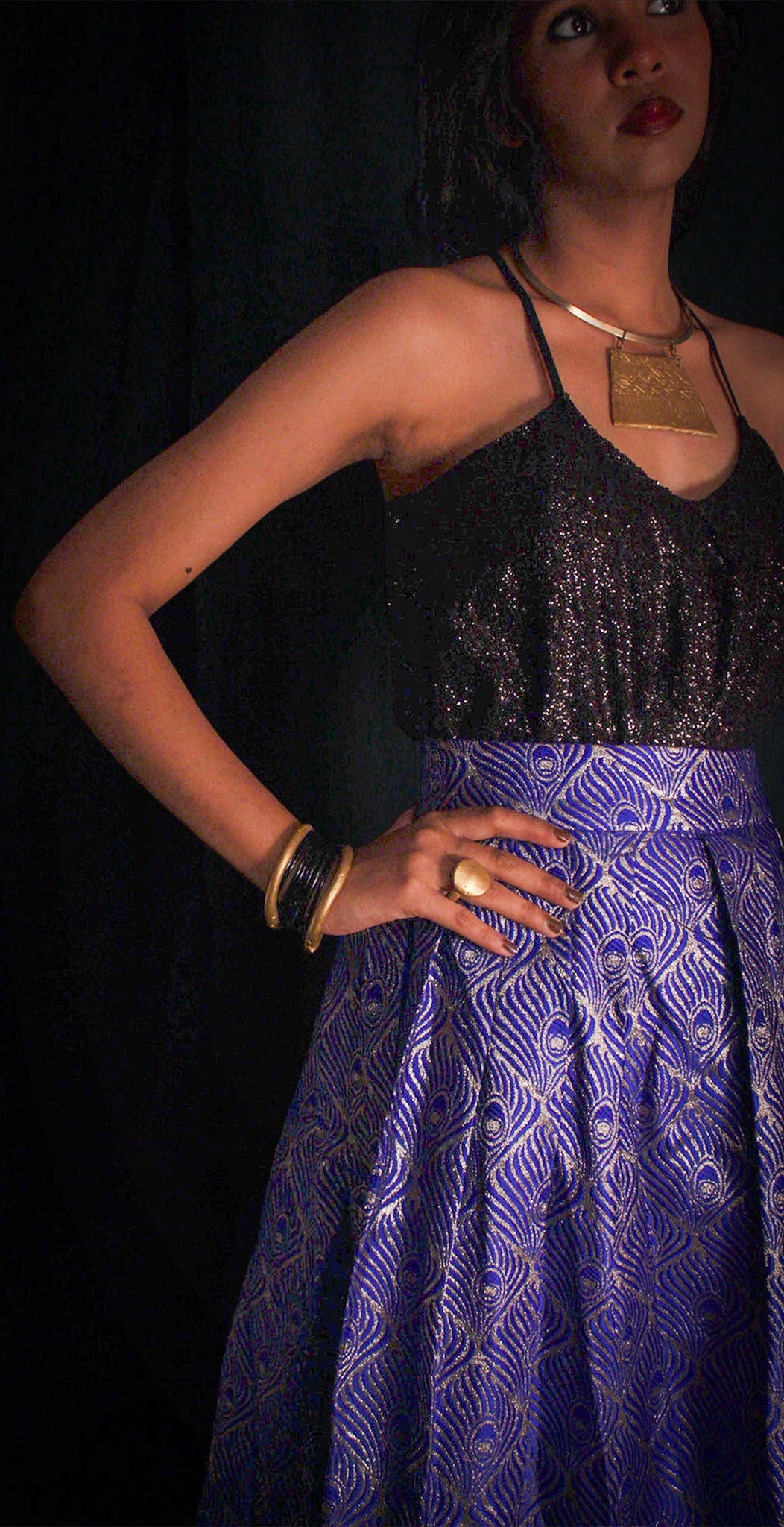 Raasini Skirt - Royal Blue TheKefiHouse