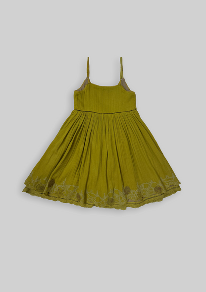 Reversible Dress - Golden sun+Dessert sand TheKefiHouse