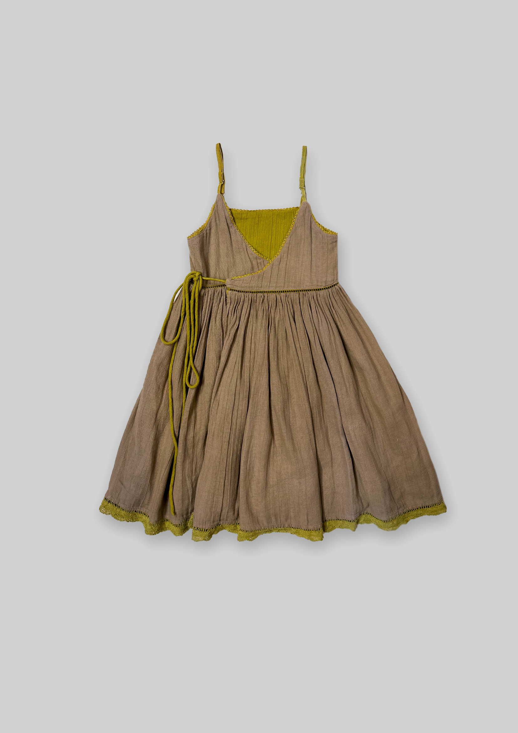 Reversible Dress - Golden sun+Dessert sand TheKefiHouse