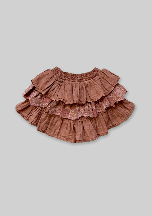 Layered Skort - Blush Pink TheKefiHouse