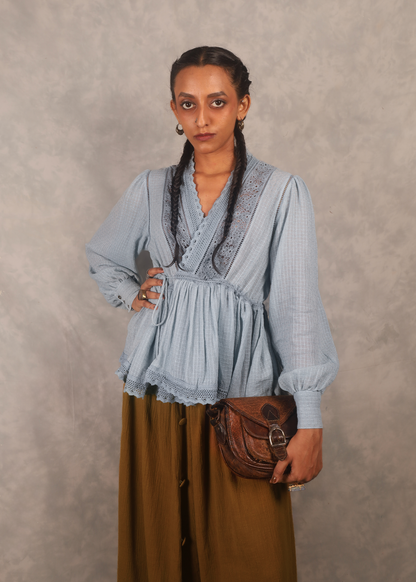 Swirl Top - Sky TheKefiHouse