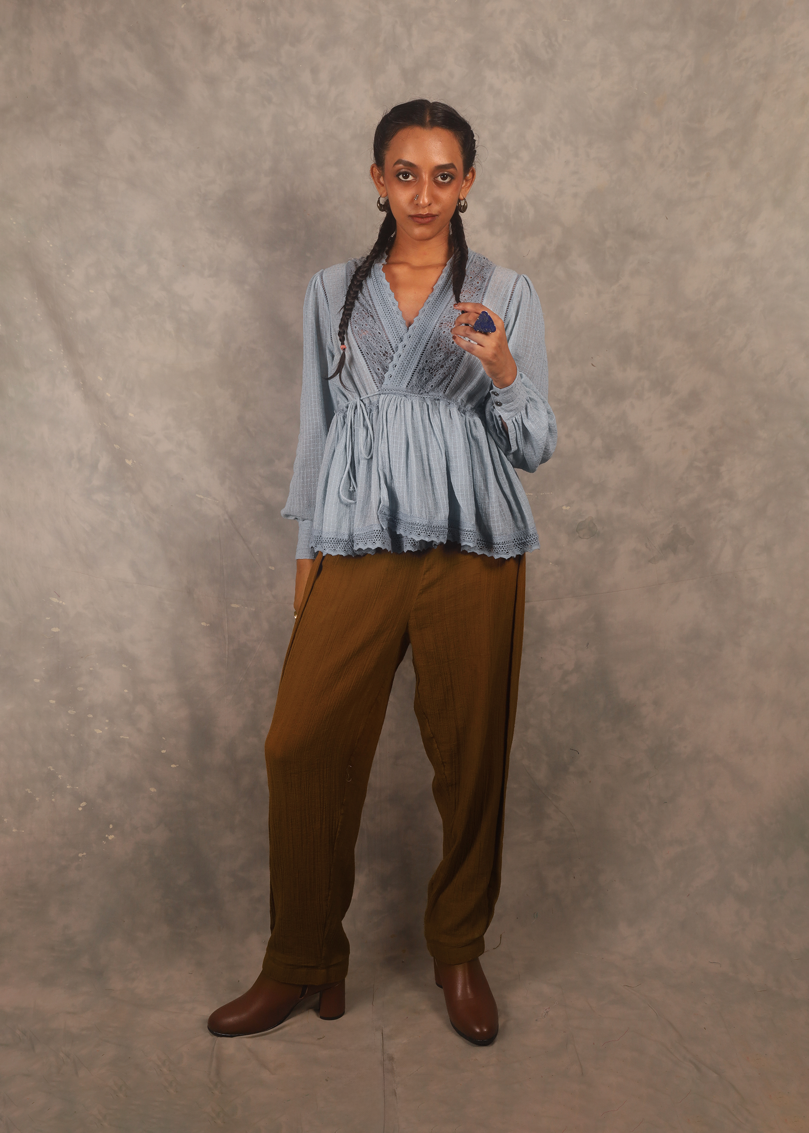Kefi Pleated Pants - Pine TheKefiHouse
