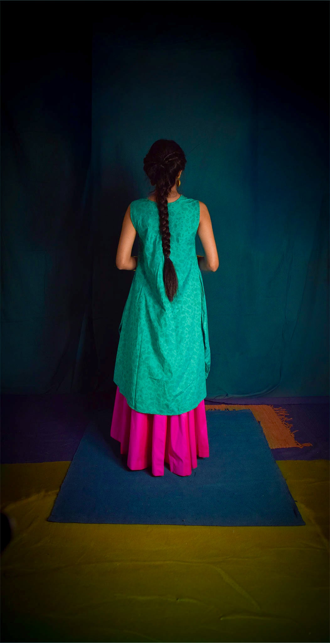 Tarini Kurta - Teal Green TheKefiHouse