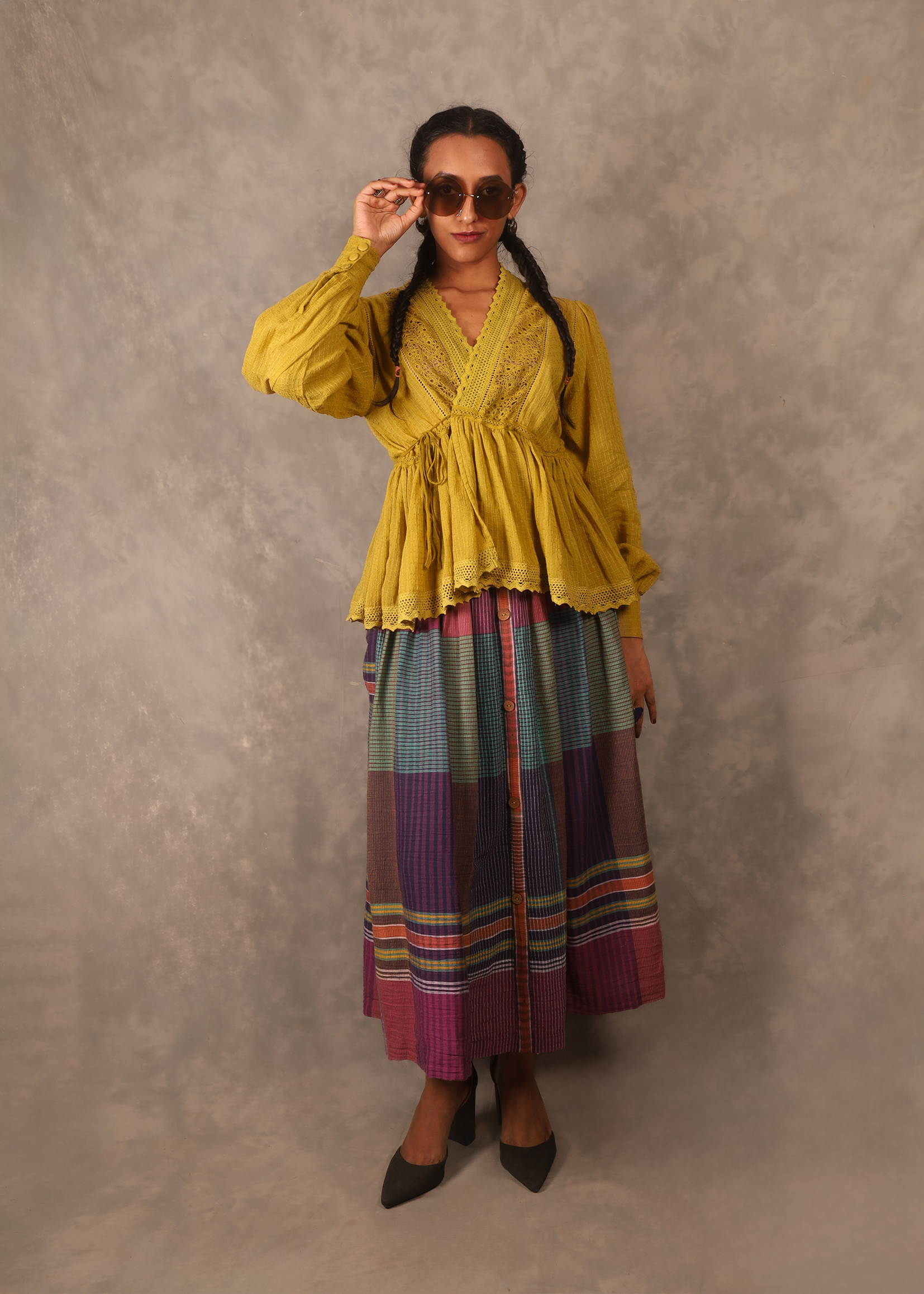 Swirl Top - Golden Rod TheKefiHouse