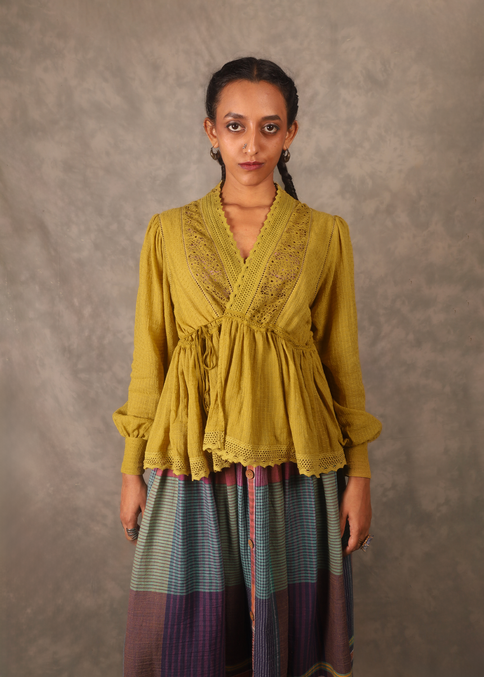 Swirl Top - Golden Rod TheKefiHouse