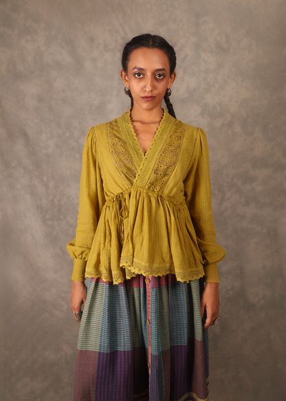 Swirl Top - Golden Rod TheKefiHouse